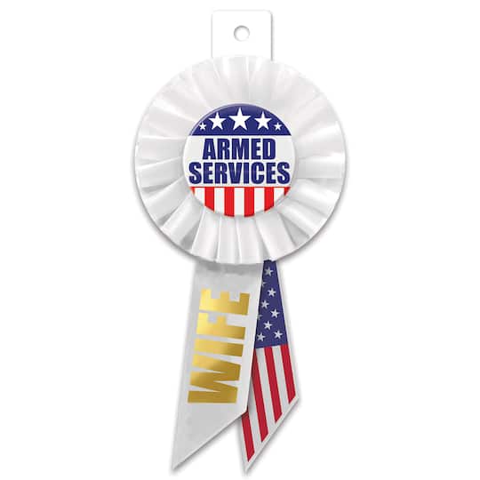 Beistle Armed Services Wife Rosettes, 2ct.